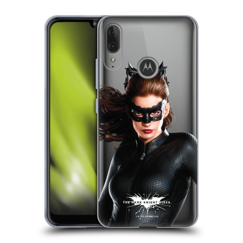 The Dark Knight Rises Character Art Catwoman Soft Gel Case for Motorola Moto E6 Plus