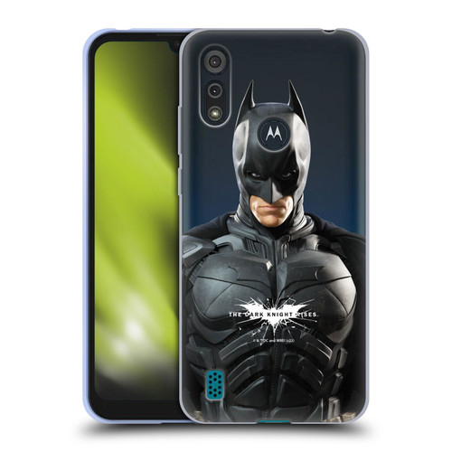 The Dark Knight Rises Character Art Batman Soft Gel Case for Motorola Moto E6s (2020)