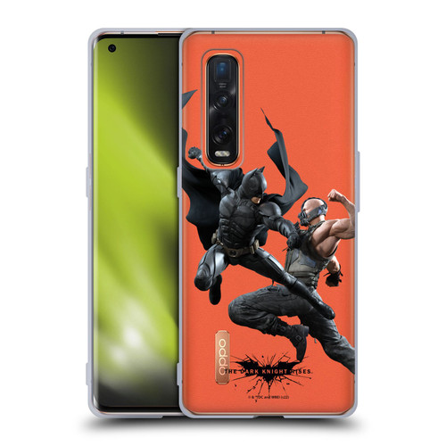The Dark Knight Rises Character Art Batman Vs Bane Soft Gel Case for OPPO Find X2 Pro 5G