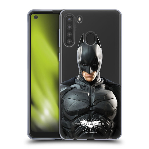 The Dark Knight Rises Character Art Batman Soft Gel Case for Samsung Galaxy A21 (2020)