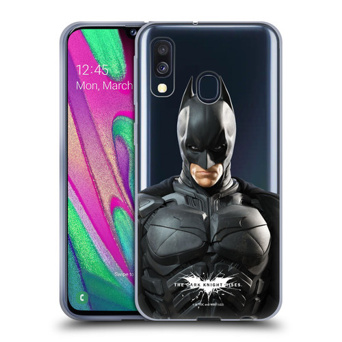 The Dark Knight Rises Character Art Batman Soft Gel Case for Samsung Galaxy A40 (2019)