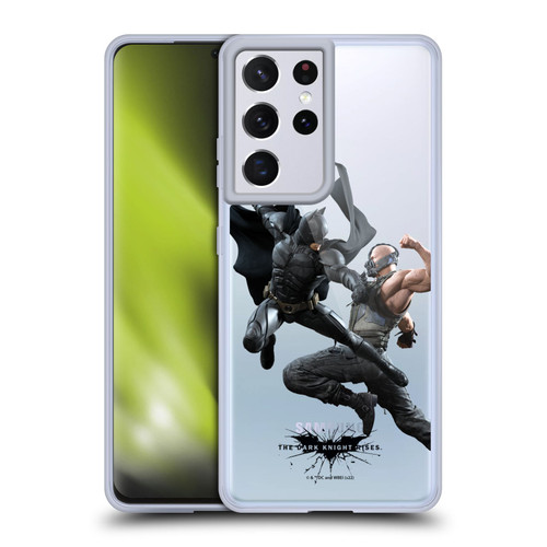 The Dark Knight Rises Character Art Batman Vs Bane Soft Gel Case for Samsung Galaxy S21 Ultra 5G