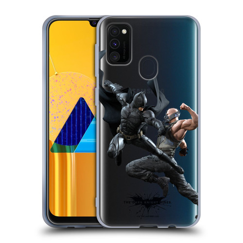 The Dark Knight Rises Character Art Batman Vs Bane Soft Gel Case for Samsung Galaxy M30s (2019)/M21 (2020)