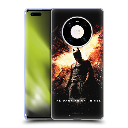 The Dark Knight Rises Key Art Batman Poster Soft Gel Case for Huawei Mate 40 Pro 5G