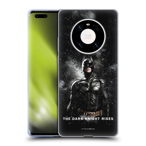 The Dark Knight Rises Key Art Batman Rain Poster Soft Gel Case for Huawei Mate 40 Pro 5G