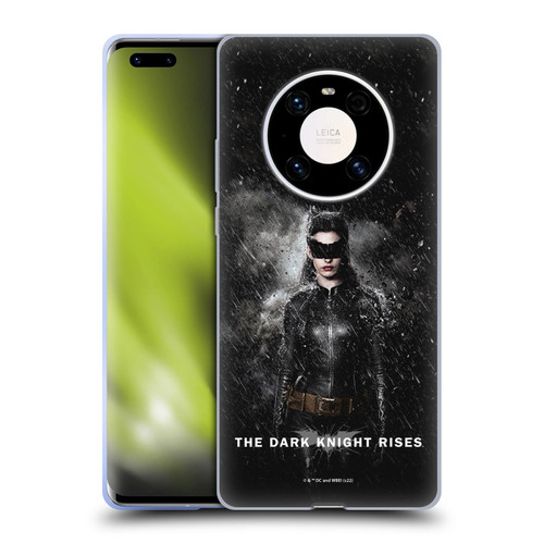 The Dark Knight Rises Key Art Catwoman Rain Poster Soft Gel Case for Huawei Mate 40 Pro 5G