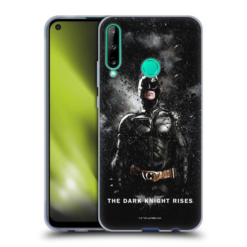 The Dark Knight Rises Key Art Batman Rain Poster Soft Gel Case for Huawei P40 lite E