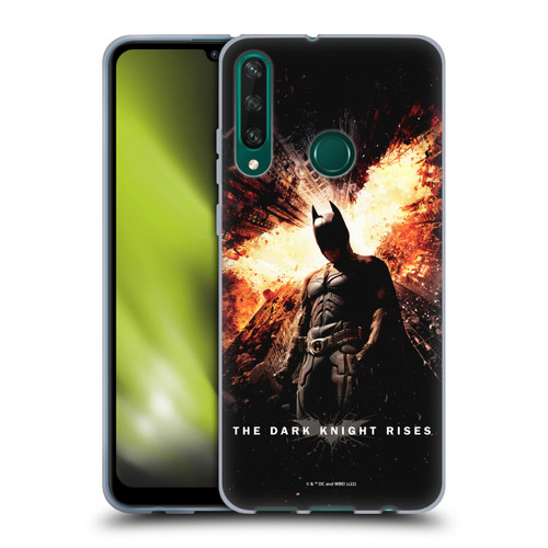 The Dark Knight Rises Key Art Batman Poster Soft Gel Case for Huawei Y6p