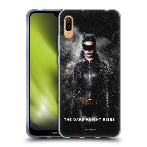 The Dark Knight Rises Key Art Catwoman Rain Poster Soft Gel Case for Huawei Y6 Pro (2019)