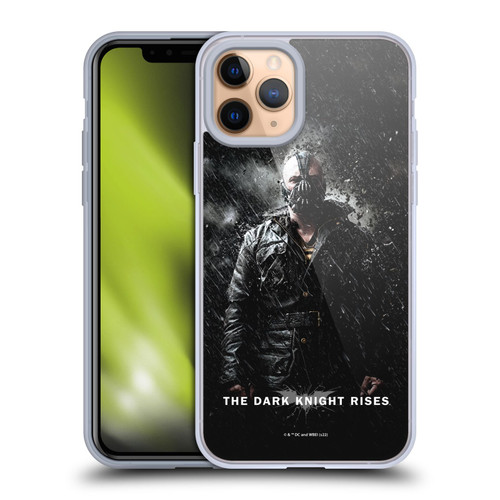 The Dark Knight Rises Key Art Bane Rain Poster Soft Gel Case for Apple iPhone 11 Pro