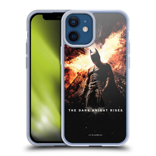 The Dark Knight Rises Key Art Batman Poster Soft Gel Case for Apple iPhone 12 Mini