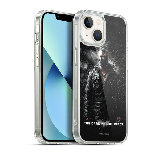 The Dark Knight Rises Key Art Bane Rain Poster Soft Gel Case for Apple iPhone 13