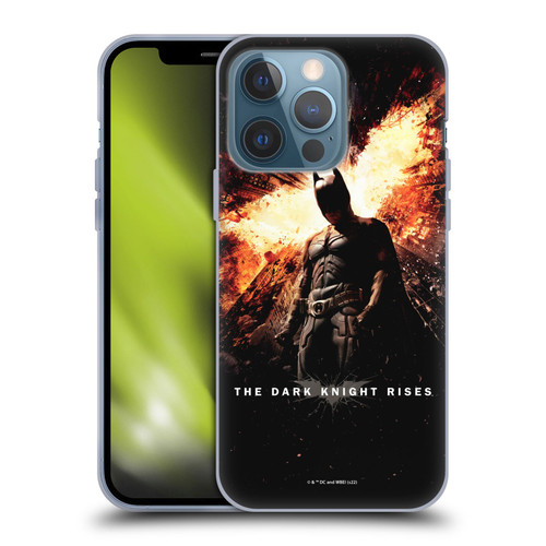 The Dark Knight Rises Key Art Batman Poster Soft Gel Case for Apple iPhone 13 Pro