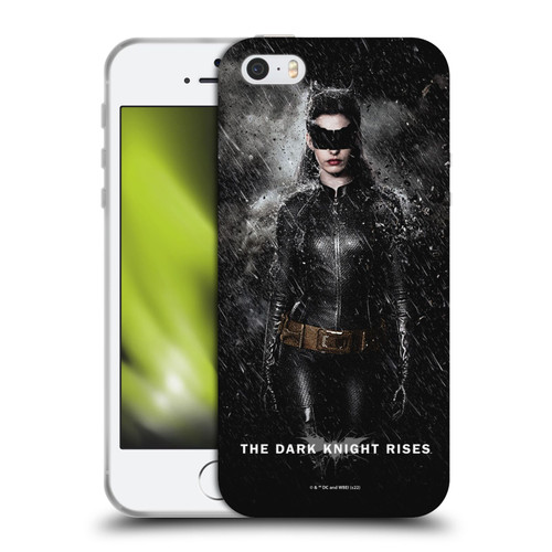The Dark Knight Rises Key Art Catwoman Rain Poster Soft Gel Case for Apple iPhone 5 / 5s / iPhone SE 2016