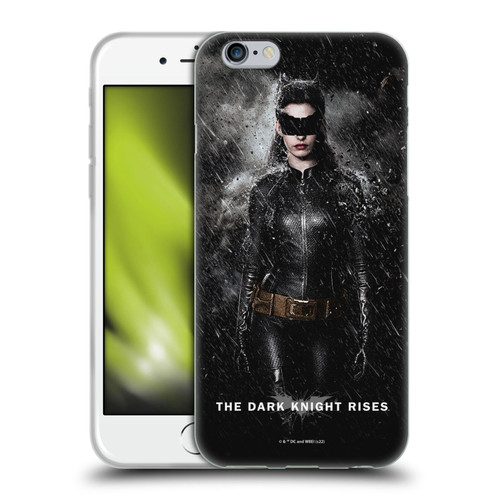 The Dark Knight Rises Key Art Catwoman Rain Poster Soft Gel Case for Apple iPhone 6 / iPhone 6s