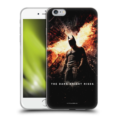 The Dark Knight Rises Key Art Batman Poster Soft Gel Case for Apple iPhone 6 Plus / iPhone 6s Plus