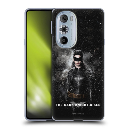 The Dark Knight Rises Key Art Catwoman Rain Poster Soft Gel Case for Motorola Edge X30