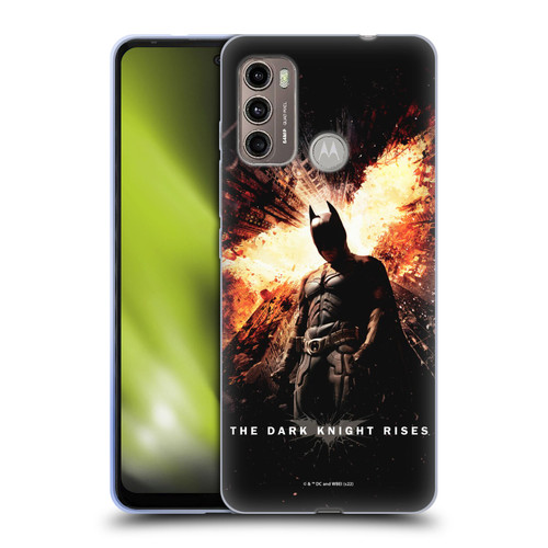 The Dark Knight Rises Key Art Batman Poster Soft Gel Case for Motorola Moto G60 / Moto G40 Fusion