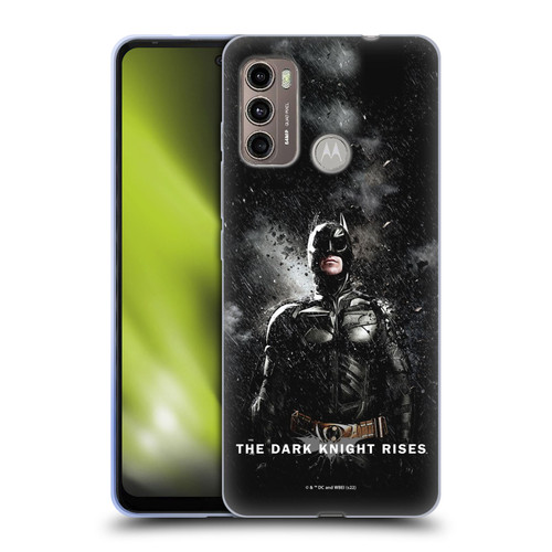 The Dark Knight Rises Key Art Batman Rain Poster Soft Gel Case for Motorola Moto G60 / Moto G40 Fusion