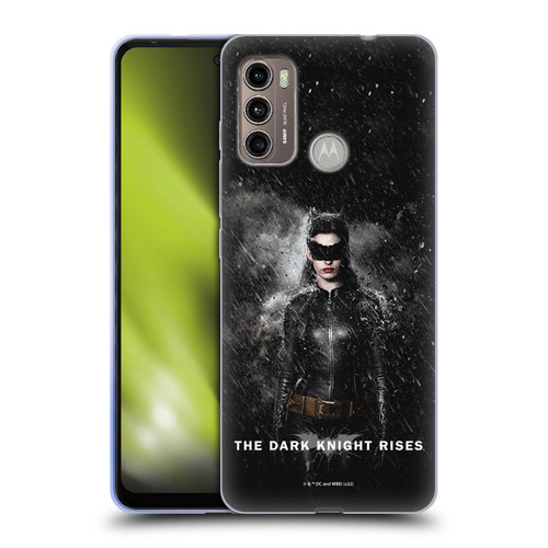The Dark Knight Rises Key Art Catwoman Rain Poster Soft Gel Case for Motorola Moto G60 / Moto G40 Fusion