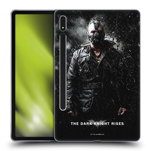 The Dark Knight Rises Key Art Bane Rain Poster Soft Gel Case for Samsung Galaxy Tab S8