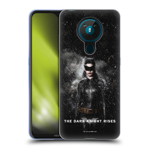 The Dark Knight Rises Key Art Catwoman Rain Poster Soft Gel Case for Nokia 5.3