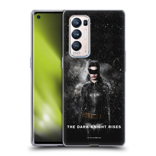 The Dark Knight Rises Key Art Catwoman Rain Poster Soft Gel Case for OPPO Find X3 Neo / Reno5 Pro+ 5G