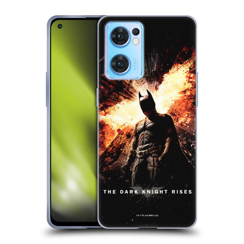 The Dark Knight Rises Key Art Batman Poster Soft Gel Case for OPPO Reno7 5G / Find X5 Lite