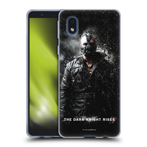 The Dark Knight Rises Key Art Bane Rain Poster Soft Gel Case for Samsung Galaxy A01 Core (2020)