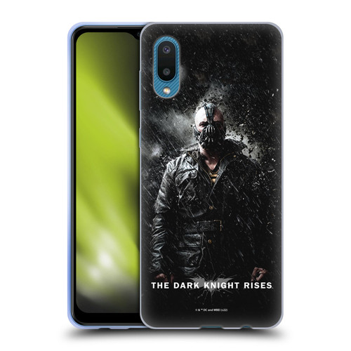The Dark Knight Rises Key Art Bane Rain Poster Soft Gel Case for Samsung Galaxy A02/M02 (2021)