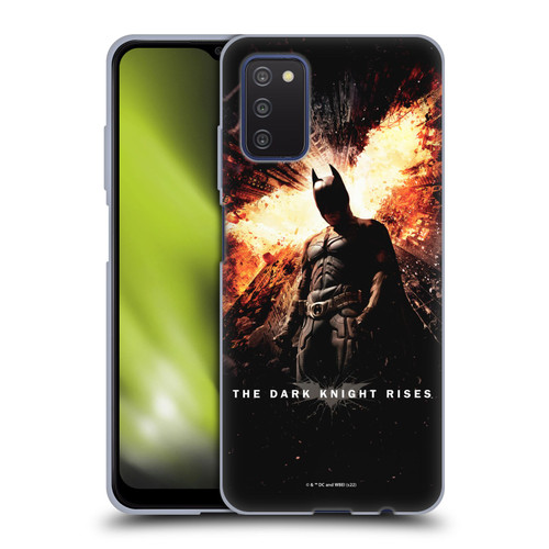 The Dark Knight Rises Key Art Batman Poster Soft Gel Case for Samsung Galaxy A03s (2021)