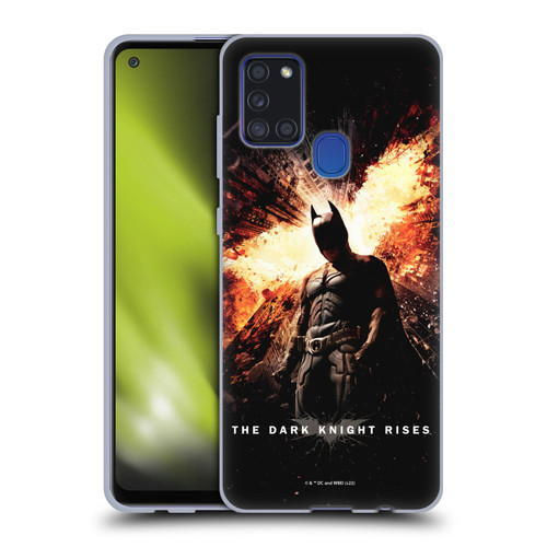 The Dark Knight Rises Key Art Batman Poster Soft Gel Case for Samsung Galaxy A21s (2020)