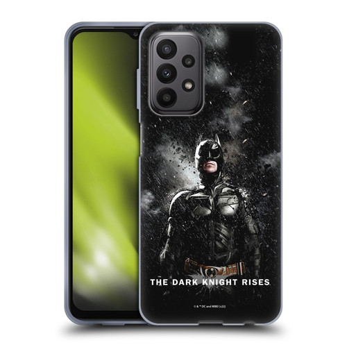 The Dark Knight Rises Key Art Batman Rain Poster Soft Gel Case for Samsung Galaxy A23 / 5G (2022)