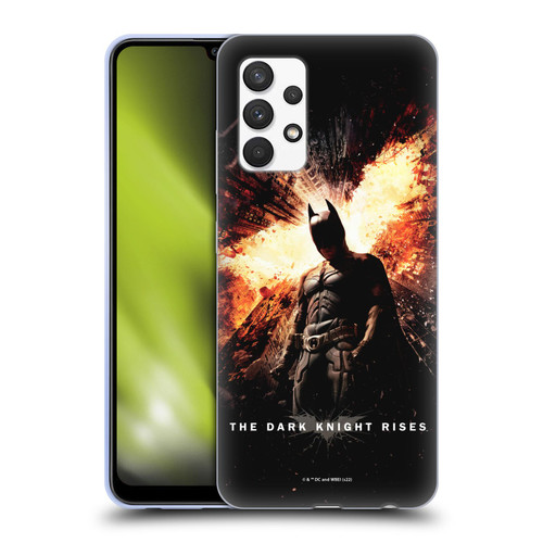 The Dark Knight Rises Key Art Batman Poster Soft Gel Case for Samsung Galaxy A32 (2021)
