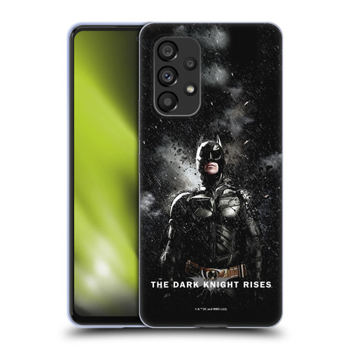 The Dark Knight Rises Key Art Batman Rain Poster Soft Gel Case for Samsung Galaxy A53 5G (2022)