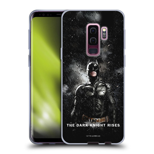 The Dark Knight Rises Key Art Batman Rain Poster Soft Gel Case for Samsung Galaxy S9+ / S9 Plus