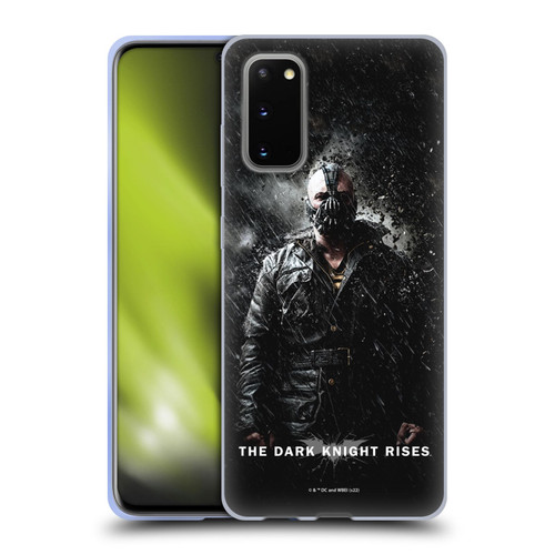 The Dark Knight Rises Key Art Bane Rain Poster Soft Gel Case for Samsung Galaxy S20 / S20 5G