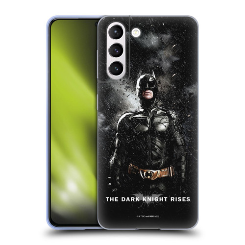 The Dark Knight Rises Key Art Batman Rain Poster Soft Gel Case for Samsung Galaxy S21 5G