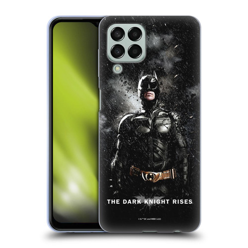 The Dark Knight Rises Key Art Batman Rain Poster Soft Gel Case for Samsung Galaxy M33 (2022)