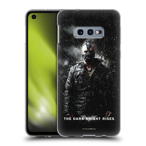 The Dark Knight Rises Key Art Bane Rain Poster Soft Gel Case for Samsung Galaxy S10e