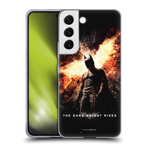 The Dark Knight Rises Key Art Batman Poster Soft Gel Case for Samsung Galaxy S22 5G