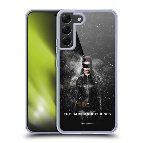 The Dark Knight Rises Key Art Catwoman Rain Poster Soft Gel Case for Samsung Galaxy S22+ 5G