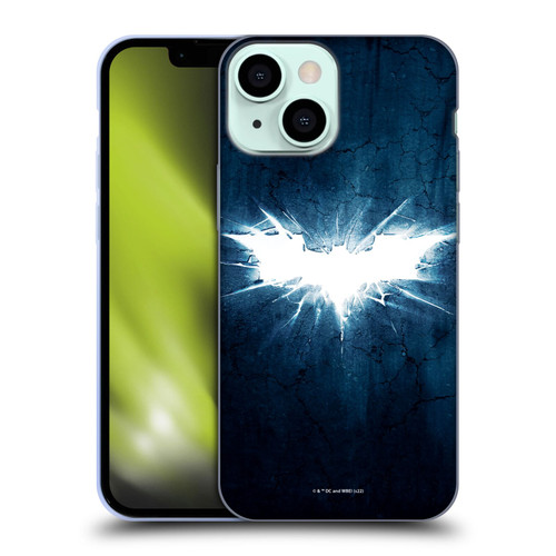 The Dark Knight Rises Logo Grunge Soft Gel Case for Apple iPhone 13 Mini