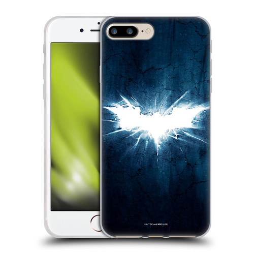 The Dark Knight Rises Logo Grunge Soft Gel Case for Apple iPhone 7 Plus / iPhone 8 Plus