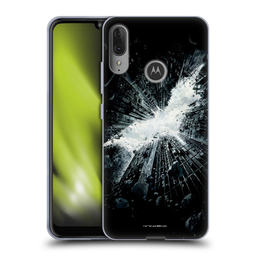 The Dark Knight Rises Logo Poster Soft Gel Case for Motorola Moto E6 Plus