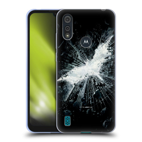 The Dark Knight Rises Logo Poster Soft Gel Case for Motorola Moto E6s (2020)