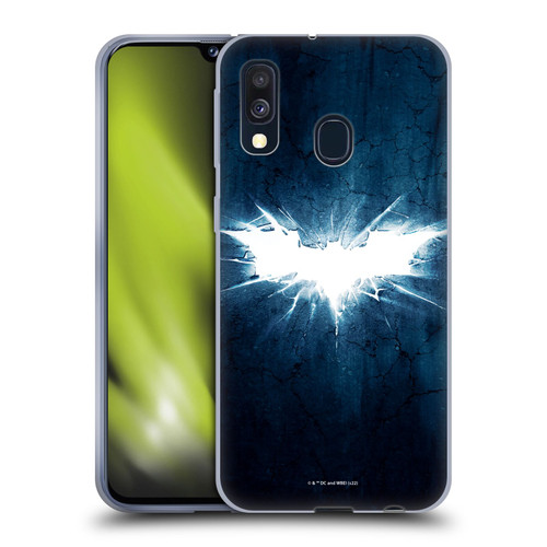 The Dark Knight Rises Logo Grunge Soft Gel Case for Samsung Galaxy A40 (2019)