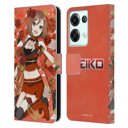 Hatsune Miku Characters Meiko Leather Book Wallet Case Cover For OPPO Reno8 Pro