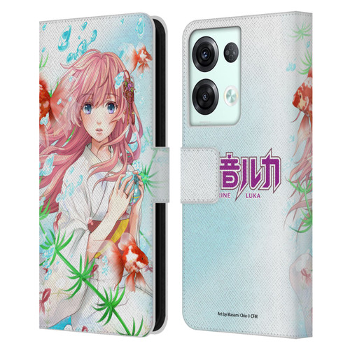 Hatsune Miku Characters Megurine Luka Leather Book Wallet Case Cover For OPPO Reno8 Pro