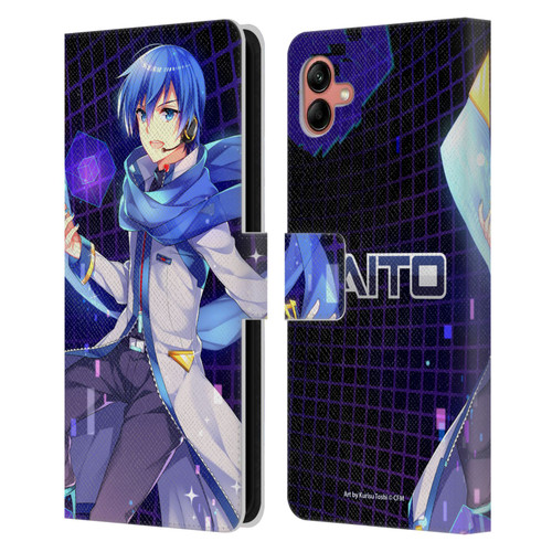 Hatsune Miku Characters Kaito Leather Book Wallet Case Cover For Samsung Galaxy A04 (2022)